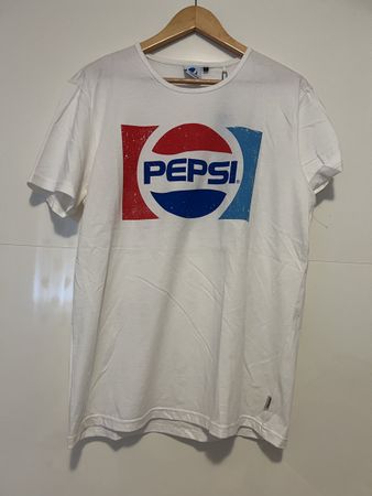 Pepsi T-Shirt Originale Bianca Nuova con Cartellino Taglia L