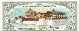Bhutan 20 Ngultrum ND 1986-2000 P-16a UNZ