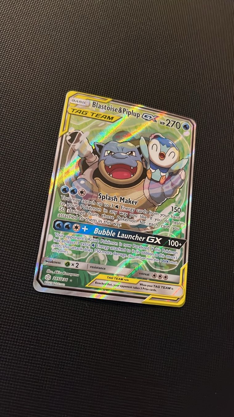 Pokémon Sammelbilder & Trading cards: Pokémon Blastoise & Piplup GX 215/235 – Gebraucht aus Seuzach von provenzano18 1