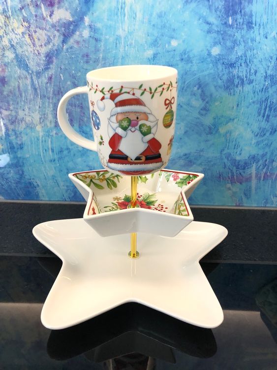 Etagere Weihnachtsdeko Geschirr Geschenk Weihnachten Tisch Kaufen auf