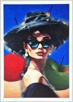 Death NYC Ltd Ed Pop Art Druck " Audrey Hepburn