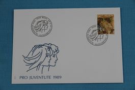 PTT, FDC, Pro Juventute, Kinder, 24.11.1989