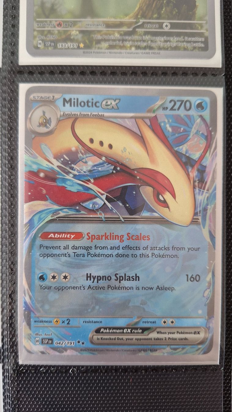 Pokémon Carte collezionabili: Milotic ex - Surging Sparks – Usato da Altstätten SG venduto da GGsGameshop