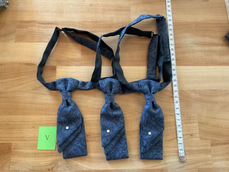 3er Set Kravatten für Fasnacht