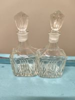 Zwei flacons Flaschen Vintage Glas