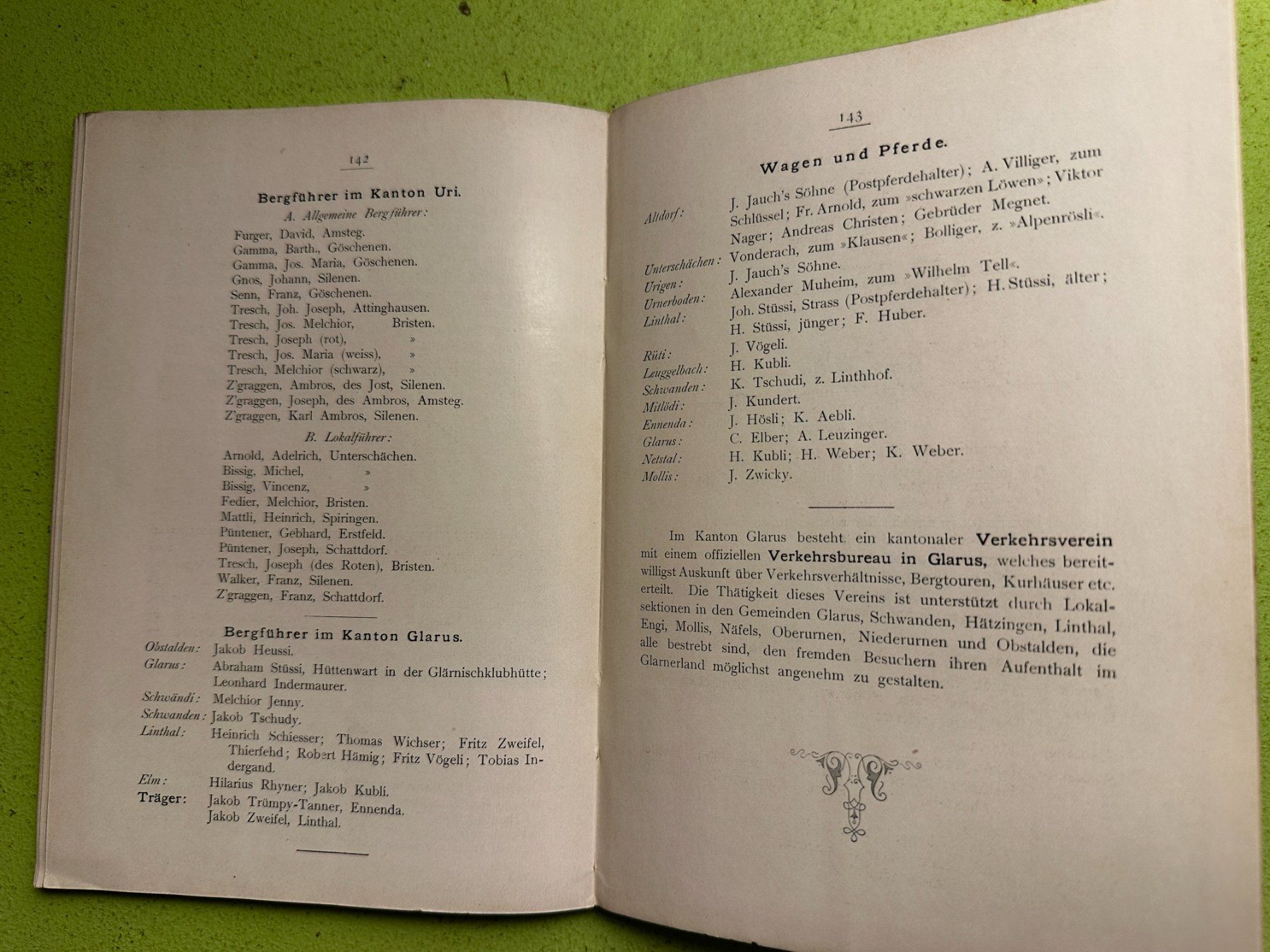 Libri: F. Becker: Ueber den Klausen. 1900 – Usato da Zürich venduto da allp 7