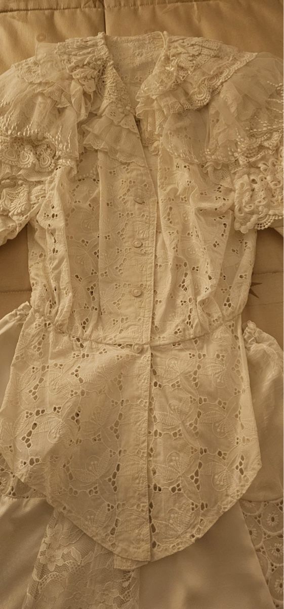 Vestiti: Weisses Spitzen Gr. 38/40 Sommerkleid Boho Hoch – Nuovo (secondo la descrizione) da Zürich venduto da Jen10 7