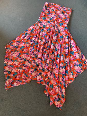 Sommer-/Strandrock/Alba Moda/42/asymmetrisch 🌺☀️👗