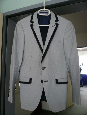 Stylisches Herren-Sakko Gr. 46 gestreift von WE, wie neu!!