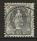 1904  40 Rp. Stehende Helvetia, lose, Stpl. CHIORNICO