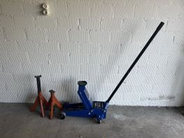 Wagenheber 3.5 Tonnen mit Unterstellböcken