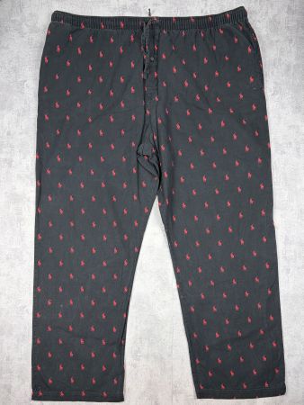 Bas de pyjama Sleepwear Ralph Lauren Noir poney rouge L