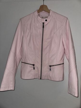 Damen Kunstlederjacke hellrosa Grösse M gebraucht