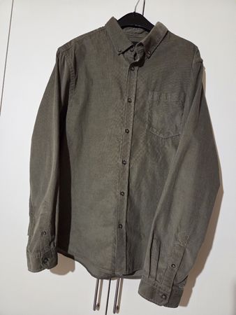 Cordhemd grün Herren XL