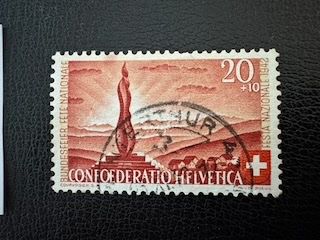 Alle Briefmarken: Pro Patria, 3 ABARTEN, gestempelt/postfrisch – Gebraucht aus Stallikon von HILDECH1 5