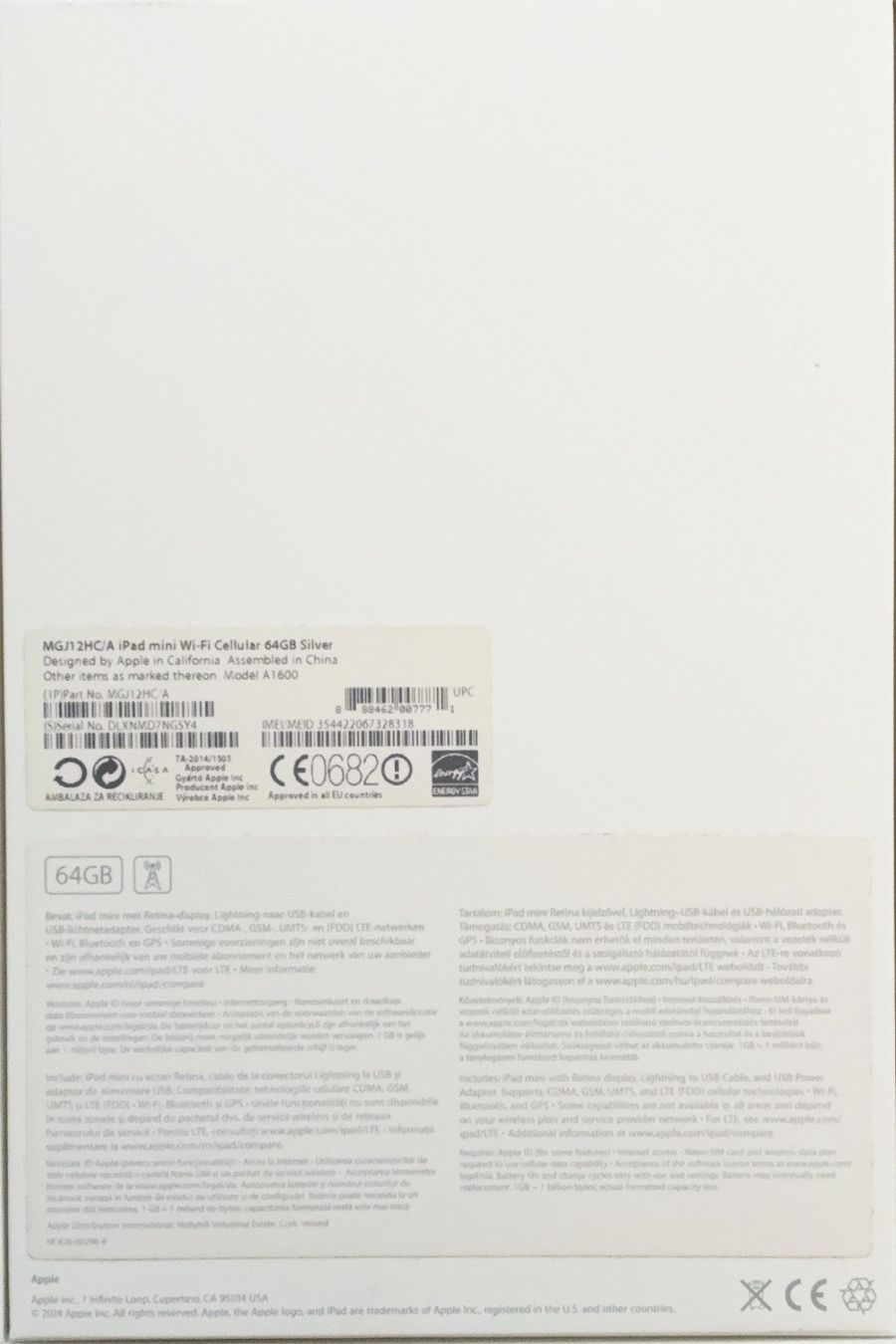 Apple Tablet PC: iPad Mini 3 WiFi Cellular – Usato da Ringgenberg BE venduto da ziggythecat 3
