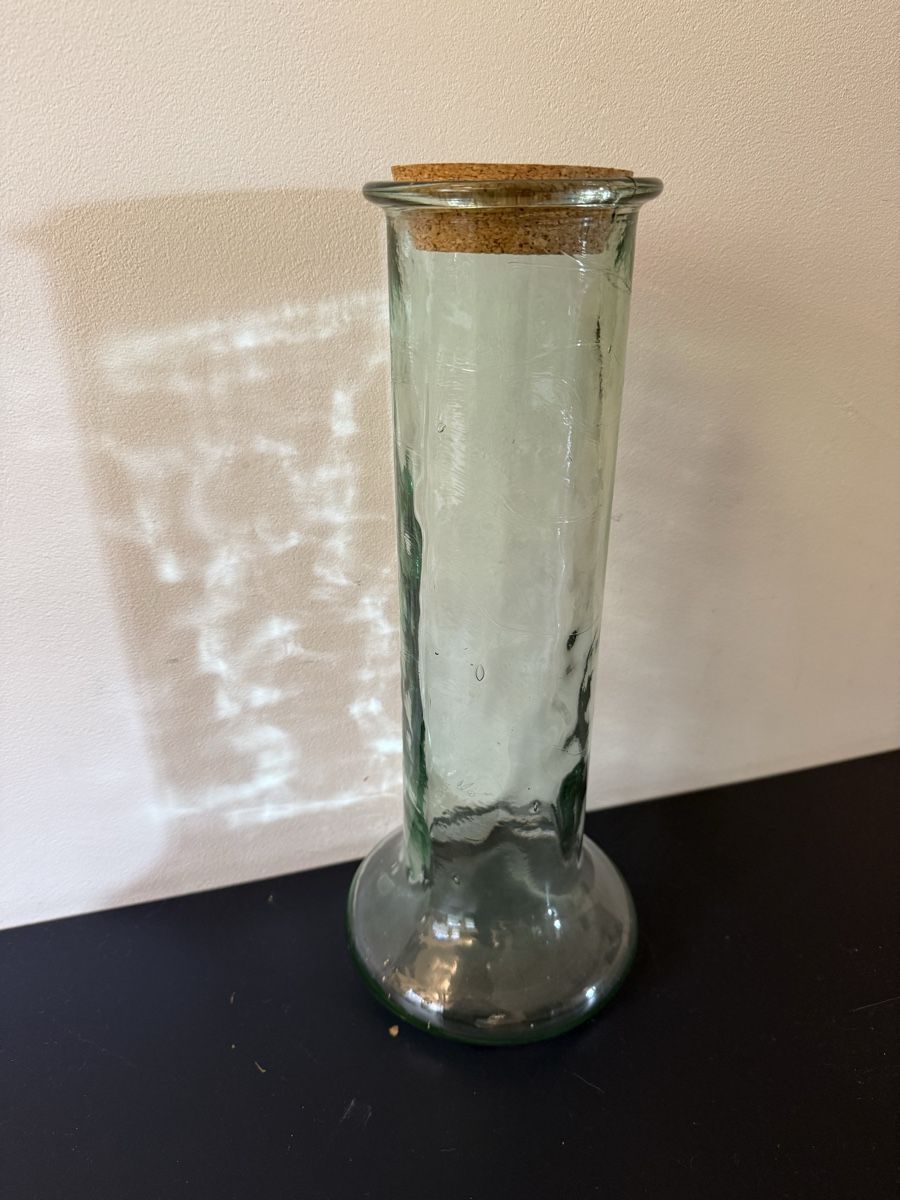 Vasi & Recipienti: Retro Glas Vase mit Korken – Usato da Birmenstorf AG venduto da Pat_roll.