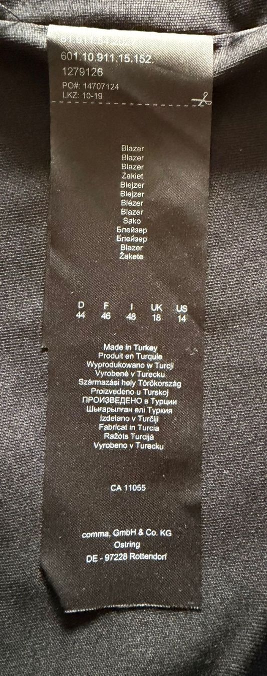 Comma Giacche: Jacke Blazer Marke Comma Hahnentritt Muster Grösse 44 – Usato da Nussbaumen AG venduto da brigitebardot 3