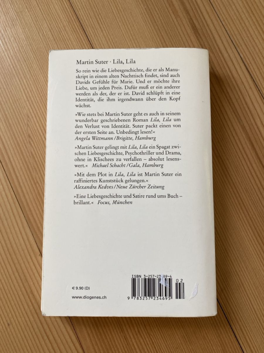 Bücher: Martin Suter Lila, Lila Roman  – Gebraucht aus Villmergen von Fabiola22 1