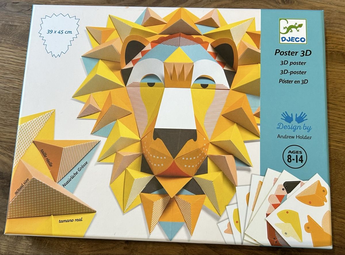Djeco Kit bricolage: 3-D Poster von Djeco, Bastelset – Nuovo (secondo la descrizione) da Winterthur venduto da Sternenstaub0815