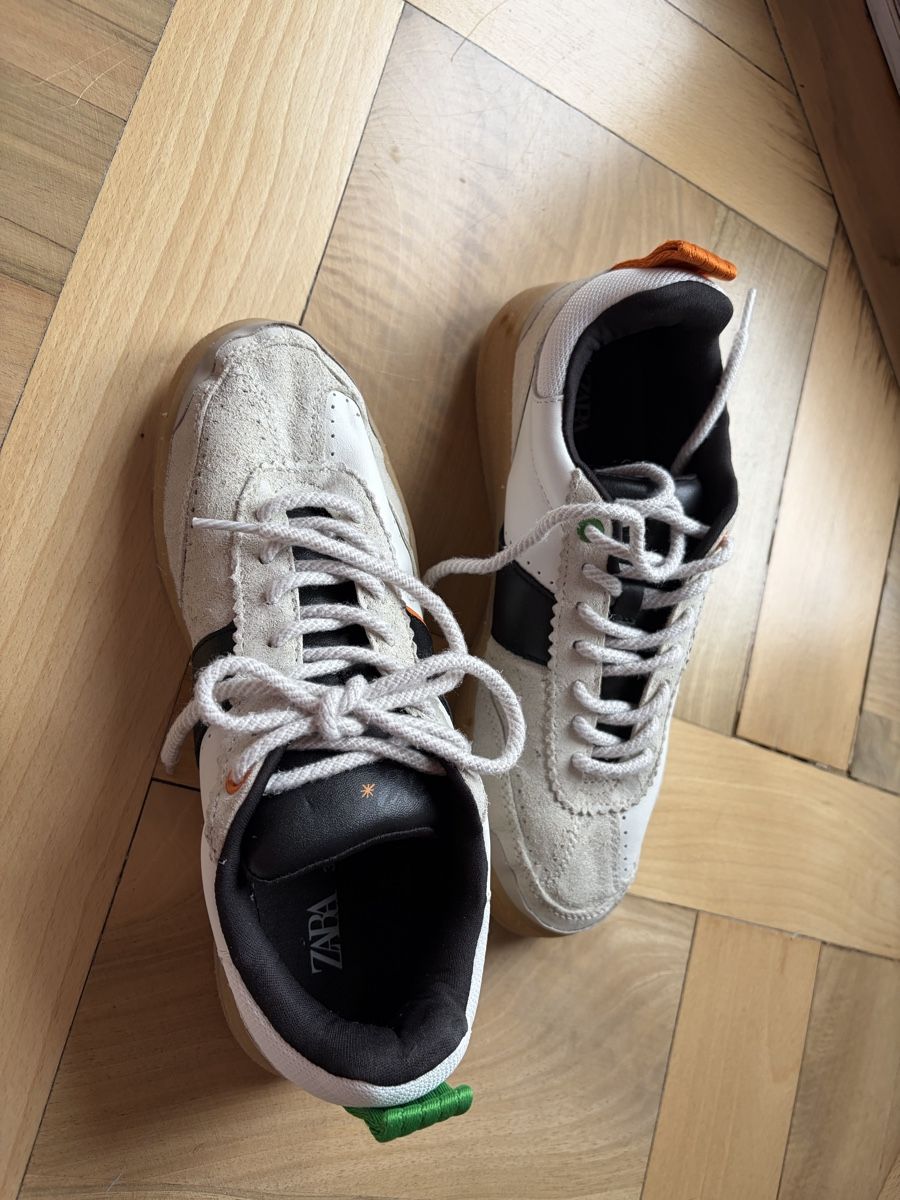 Zara Herrenschuhe: Baskets Zara blanches et beiges taille 38 – Neu (gemäss Beschreibung) aus Sion von Nelsonkatz 3