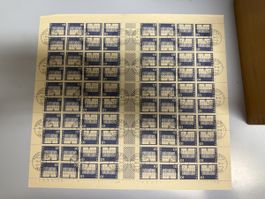1964 Baudenkmäler Kehrdruckbogen 10-30Rp gestempelt