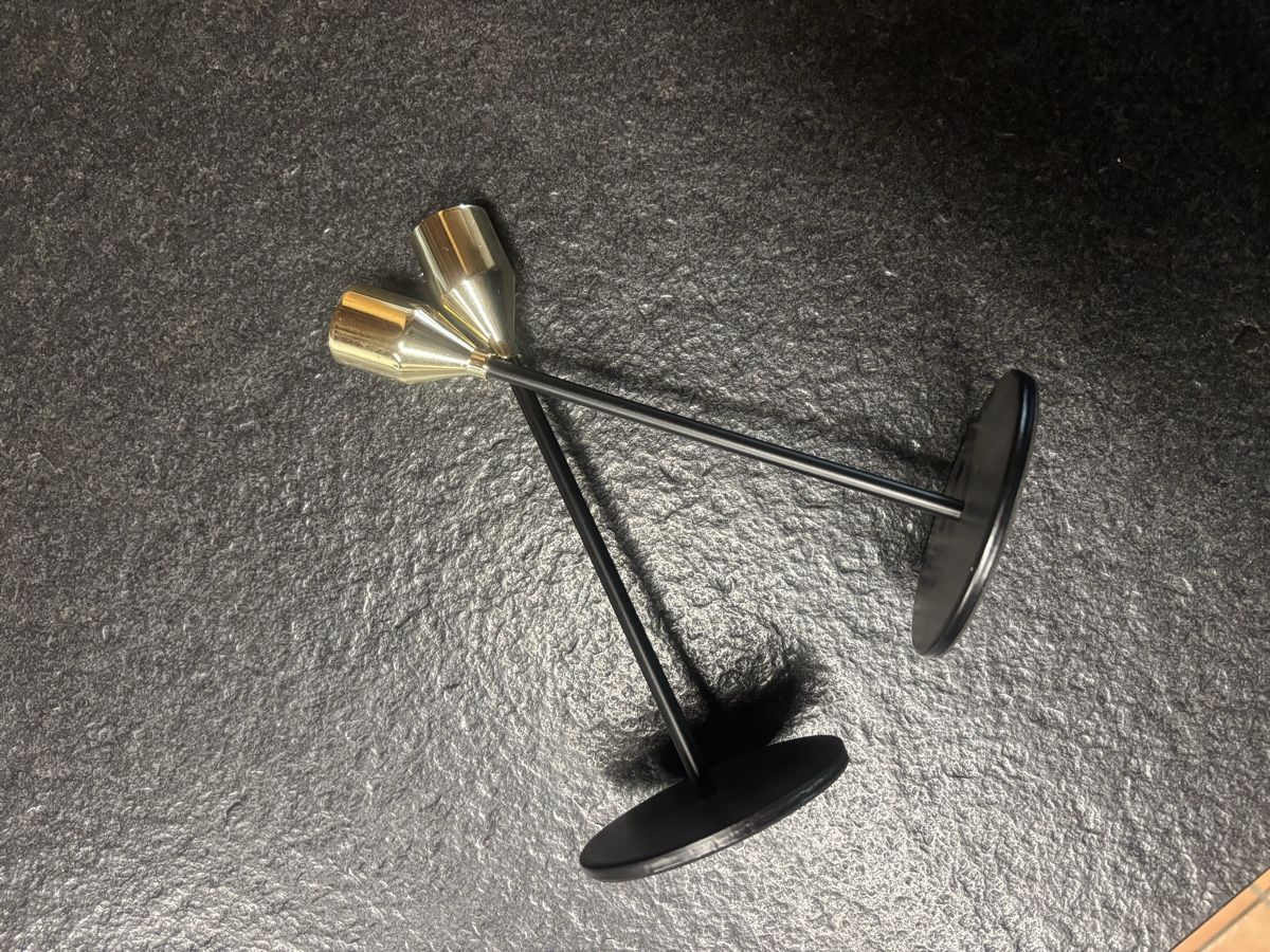 Portacandele: Kerzenständer Set, Metall Schwarz/Gold – Usato da Walterswil SO venduto da simone111 1