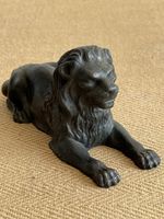 Schöne antike Eisenskulptur LÖWE Figur Metall Eisen