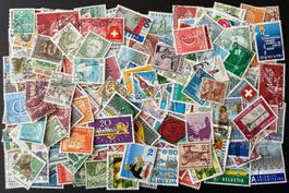 Briefmarken Schweiz (200 Stück), Top Qualität