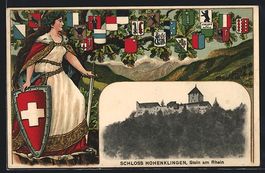 Bülach, Totalansicht und Helvetia mit S
