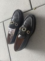 Loafers BOSS schwarz Grösse 37 Plattformsohle Leder Damen