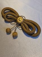 Antike Haar Trauer Brosche um 1880-1900