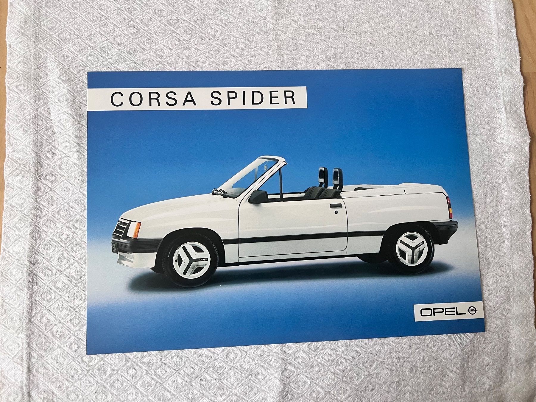 Opel Documenti: OPEL CORSA SPIDER   Einzelblattprospekt – Usato da Münchenbuchsee venduto da Volver64