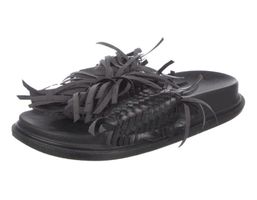 MAISON MARGIELA : Rares sandales cuir tressé/ébouriffé 40
