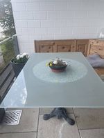 2 Tischplatten aus Glas