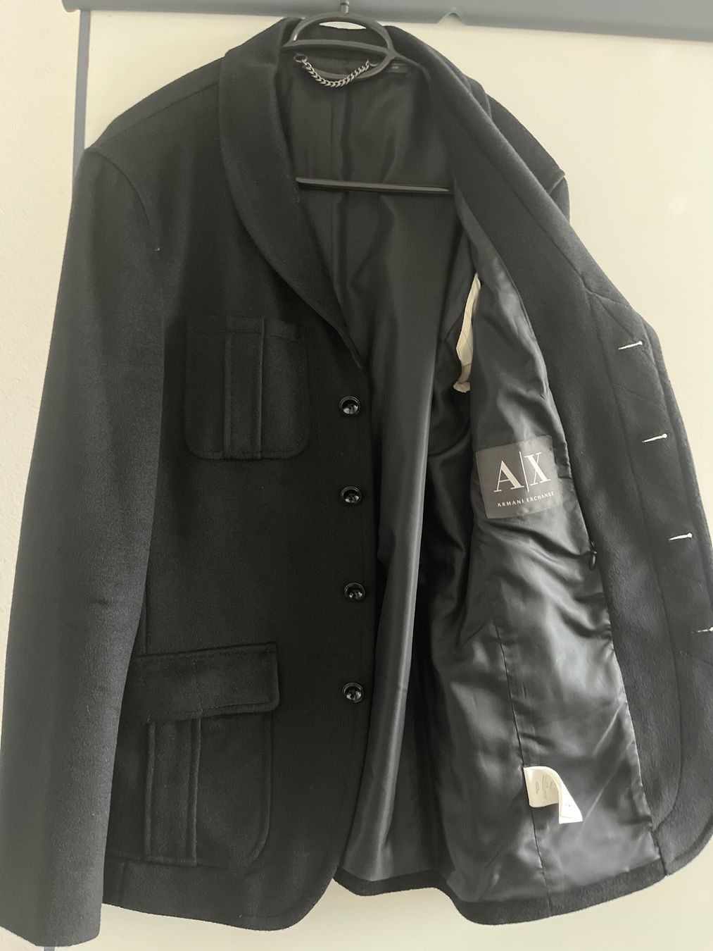 Giacche: Schwarzer AX Armani Exchange, Wollblazer Grösse M – Usato da Kloten venduto da wildfire 2