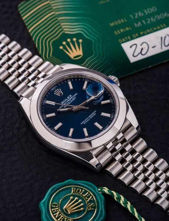 Rolex datejust best sale blau jubilee