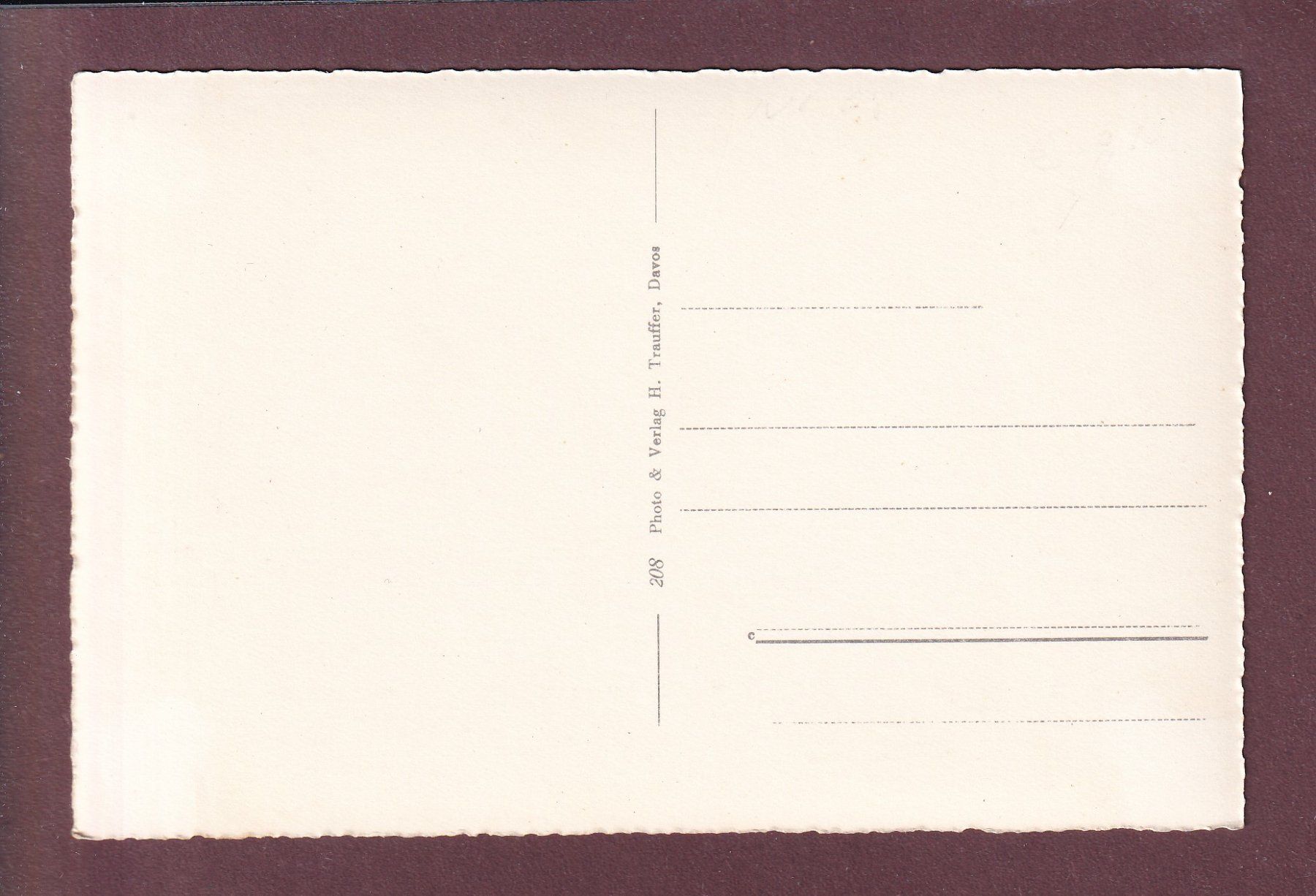 Cartoline postali: DAVOS - Parsenn - Ausblick nach Bernina – Usato da Pully venduto da nicecards 1