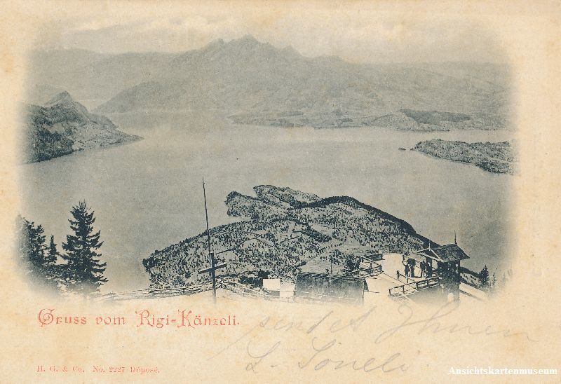Cartoline postali: Rigi - Känzeli + 1898 – Usato da Emmenbrücke venduto da teestube