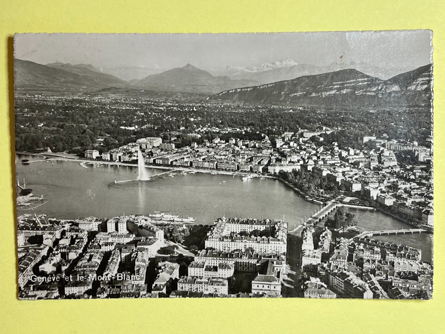 Cartes postales: Genève et le Mont Blanc – D'occasion à Steg VS par _vinci_