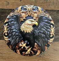 Wandbild Adler, Durchmesser 30cm, Top Zustand, Deko
