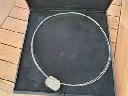 Hals Ring mit Anhänger Edelstahl