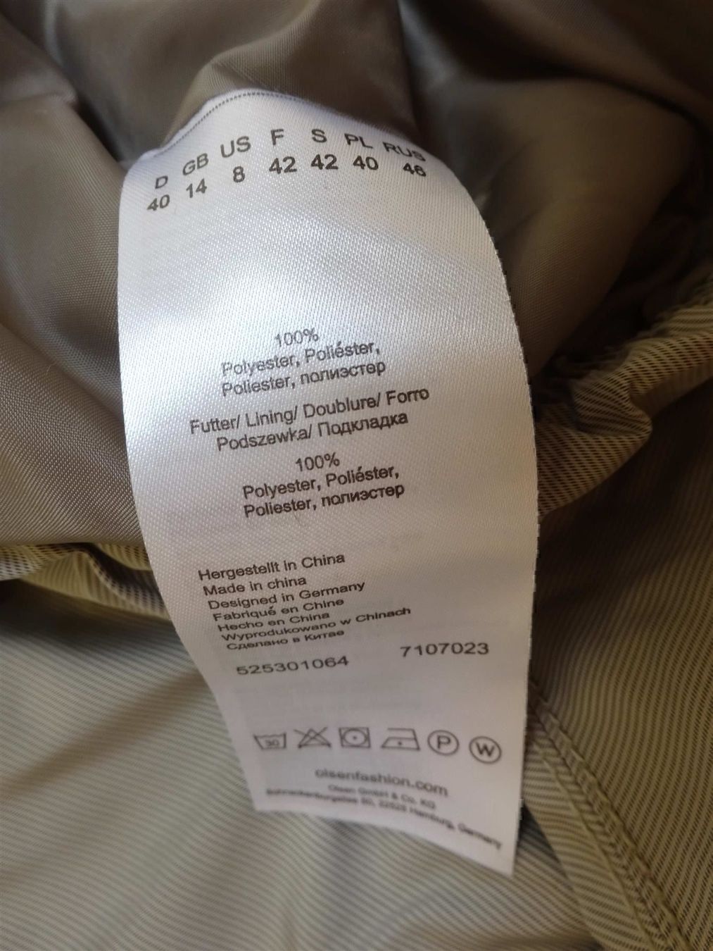 Jacken: Olsen - Neue, leichte Jacke - beige - Größe 40 – Neu (gemäss Beschreibung) aus Zofingen von Justizia_01 1