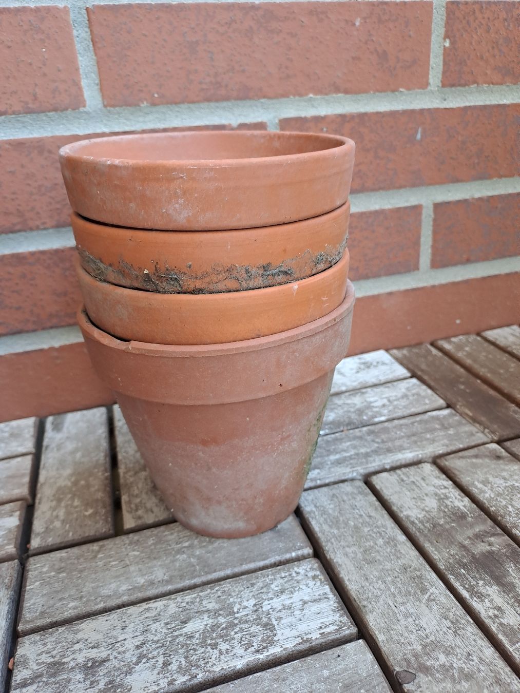 Vasi per fiori: 4x Blumentöpfe Pflanzentöpfe Terracotta Ton – Usato da Basel venduto da suberi_Sach 5