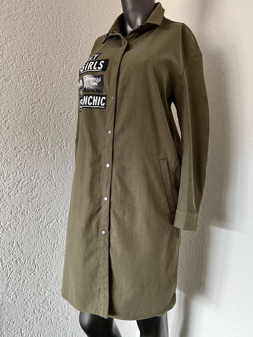 Vestiti: Hemdblusen Kleid Olivgrün Gr M – Usato da Frenkendorf venduto da Style365 1