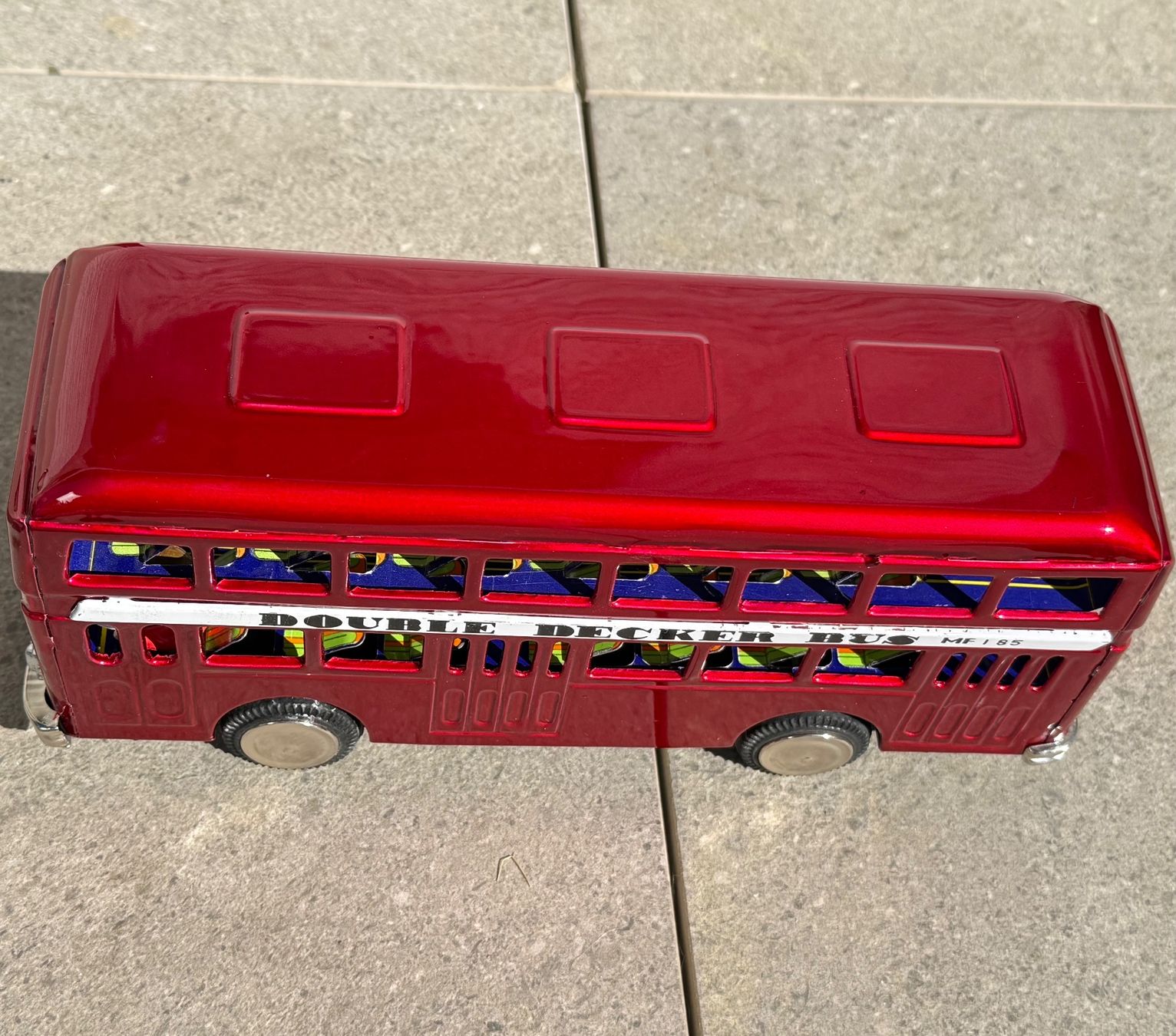 Modellini d'auto: Double Decker Bus en tôle lithographiée MF 185 – Usato da Denges venduto da peumens 5