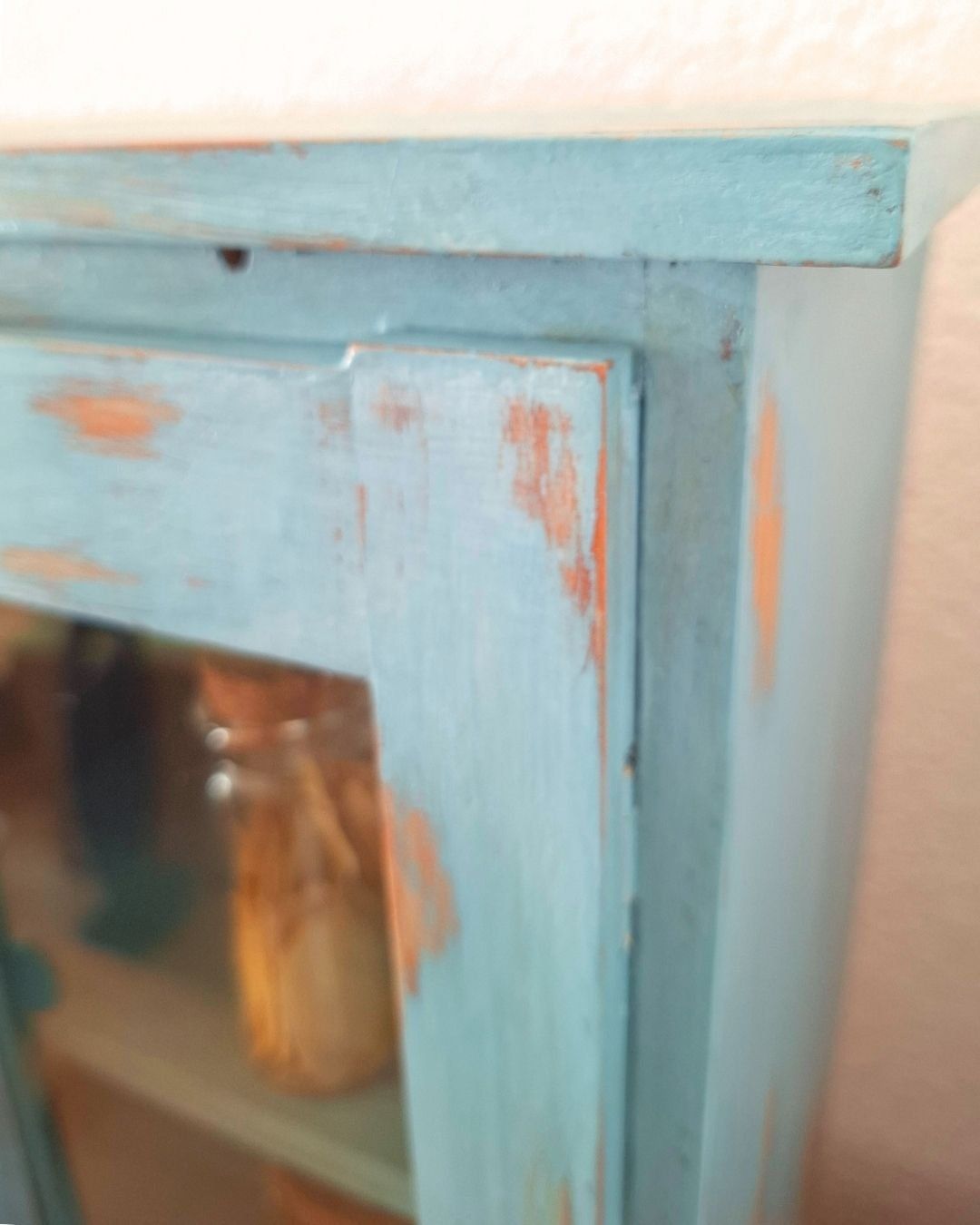 Vetrine: Kleines Holzschränkchen – Usato da Bettlach venduto da Bei_Tempi_Brocante 2