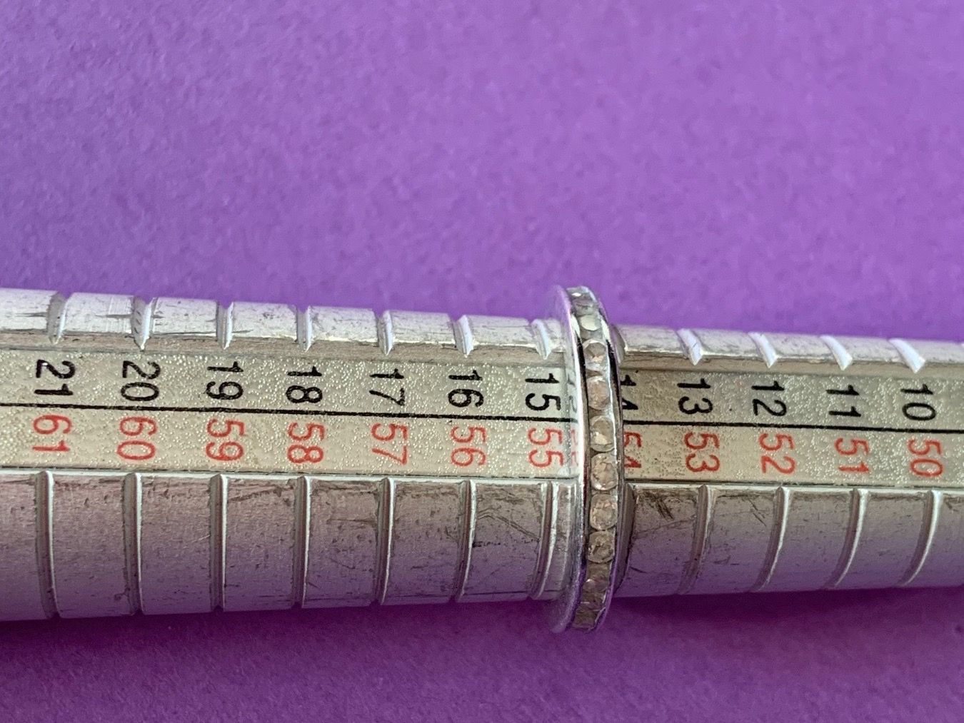 Anelli: Silberring Steinkranz weiss (54) – Usato da Dittingen venduto da Bellevista 7