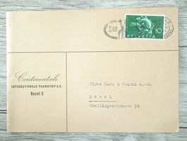 TR96 Enveloppe + Timbre Suisse 1949