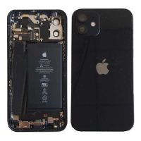 Châssis Complet iPhone 12-Connecteur de Charge+Batterie Noir